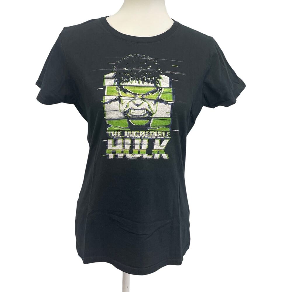Marvel Womens Medium The Incredible Hulk Short Sleeve Crew Neck Tee Shirt